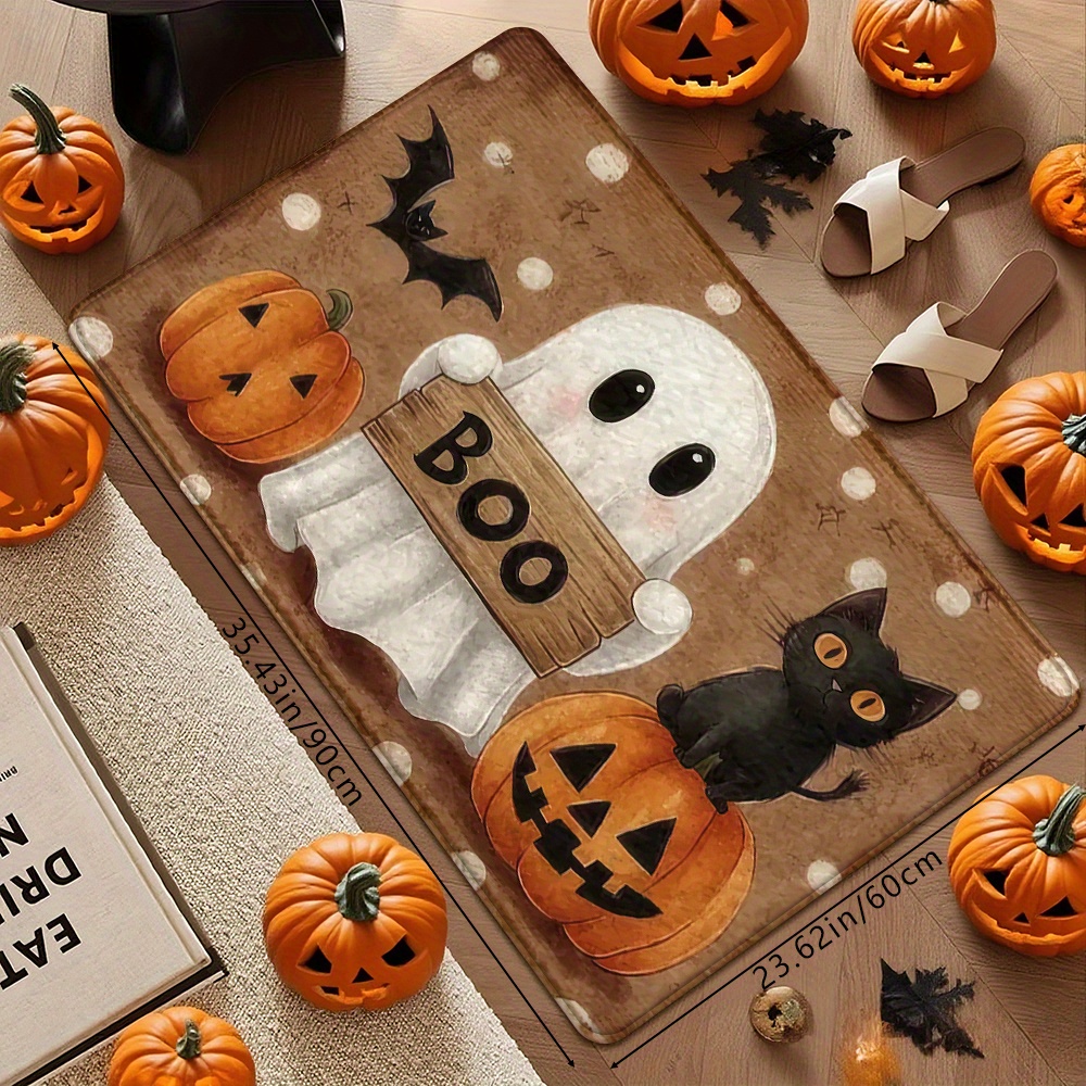 Aquarium Zombie - VIKAMA Halloween Pumpkin Ghost Carpet Kitchen