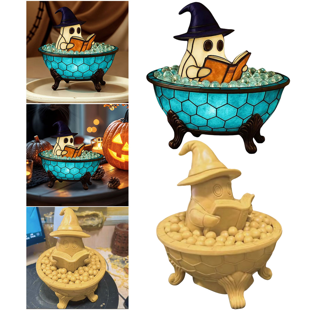Aquarium Zombie - LED Ghost Bubble Bath Lamp Battery