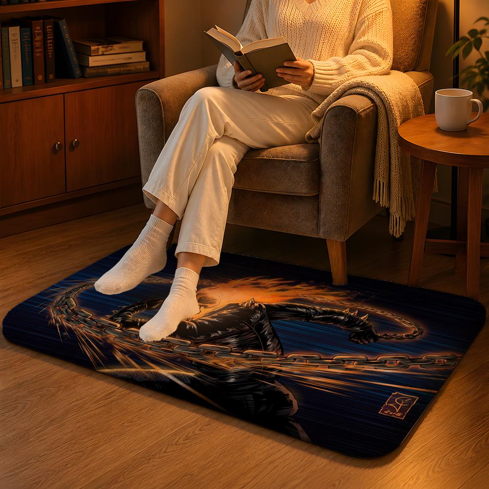 Aquarium Zombie - G-Ghost Rider Floor Mat Soft Flannel