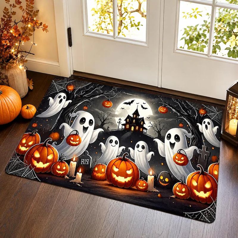 Aquarium Zombie - VIKAMA Halloween Holiday Doormat Ghost Pumpkin