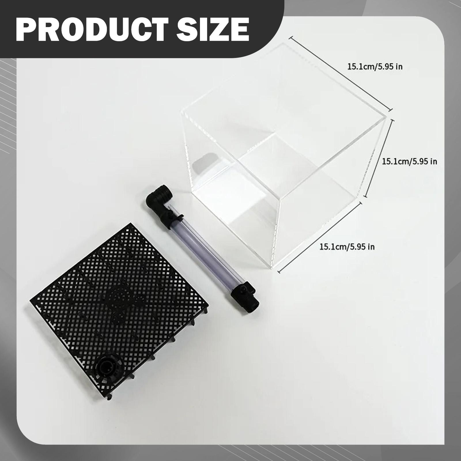 Aquarium Planted Tank Setup - Aquarium Filter Box Square Acrylic Water