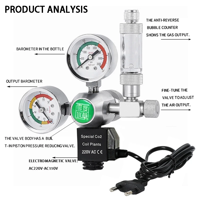 Aquarium DIY CO2 Regulator Sol - đánh giá và giá Aquarium Plant Nutrients