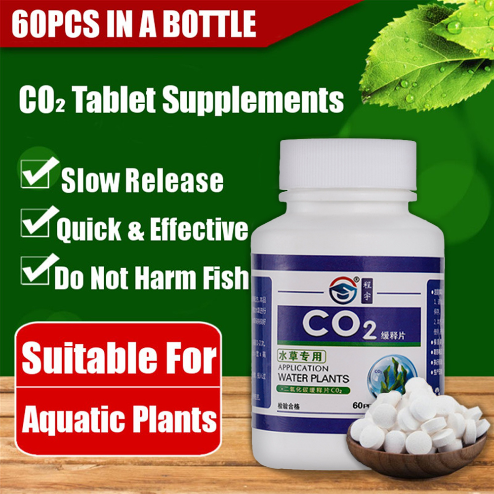 60pcs Aquarium CO2 Tablet Carb - đánh giá và giá Aquarium Plant Nutrients
