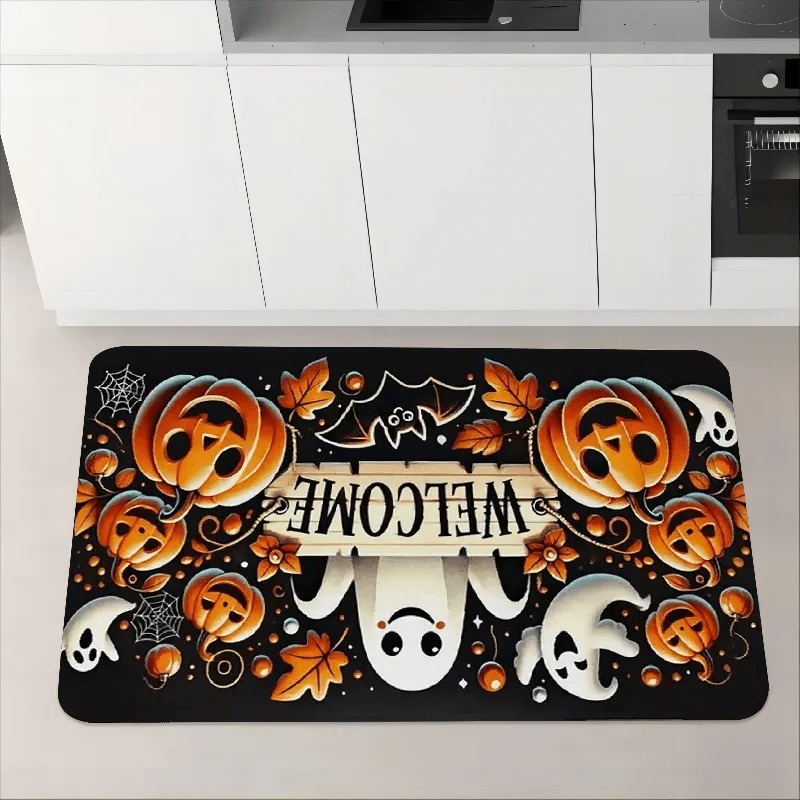 Halloween Carpet Cute Ghost Pu - đánh giá và giá Aquarium Zombie