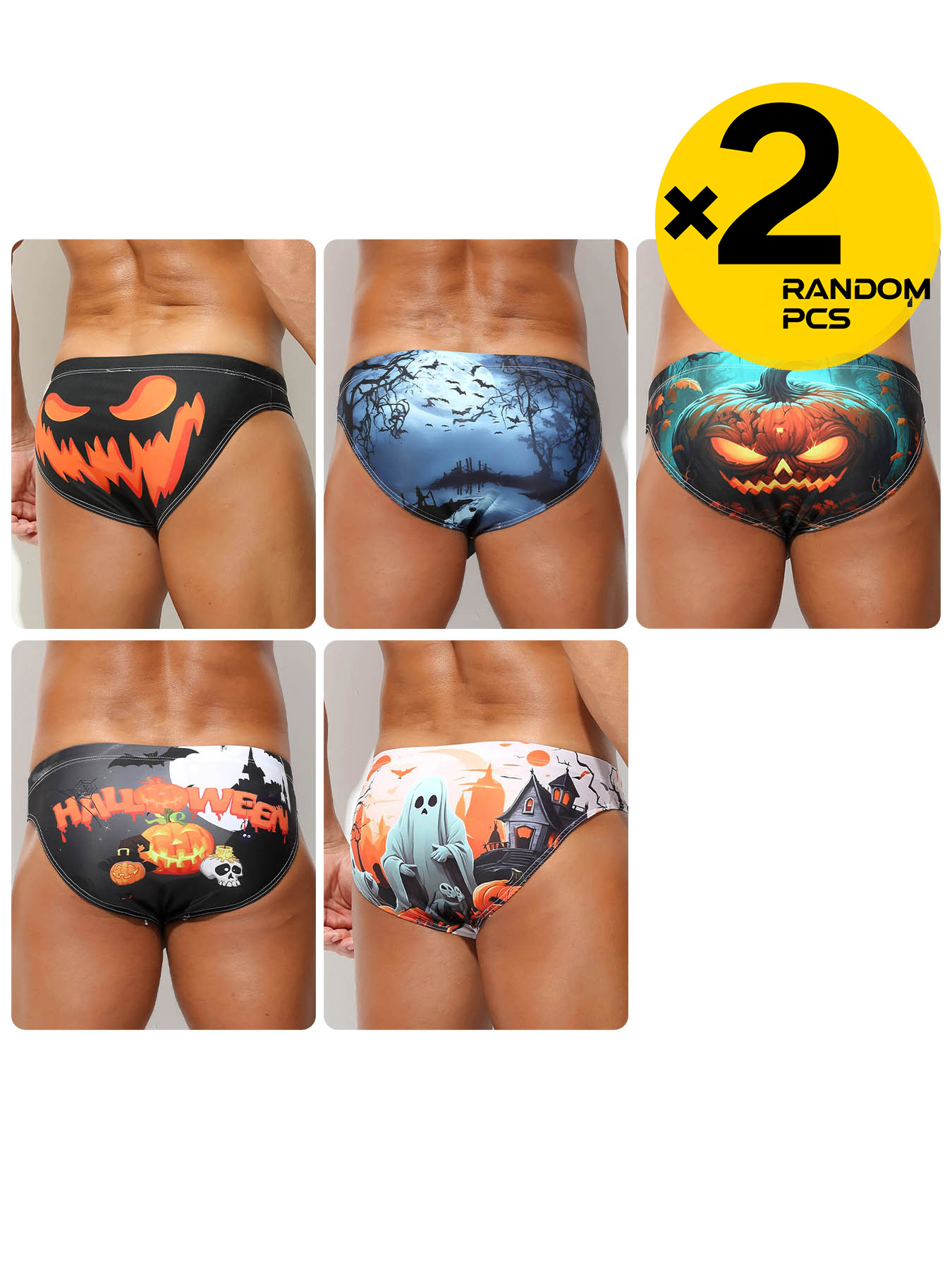 2Pcs Halloween Ghost Print Men - đánh giá và giá Aquarium Zombie