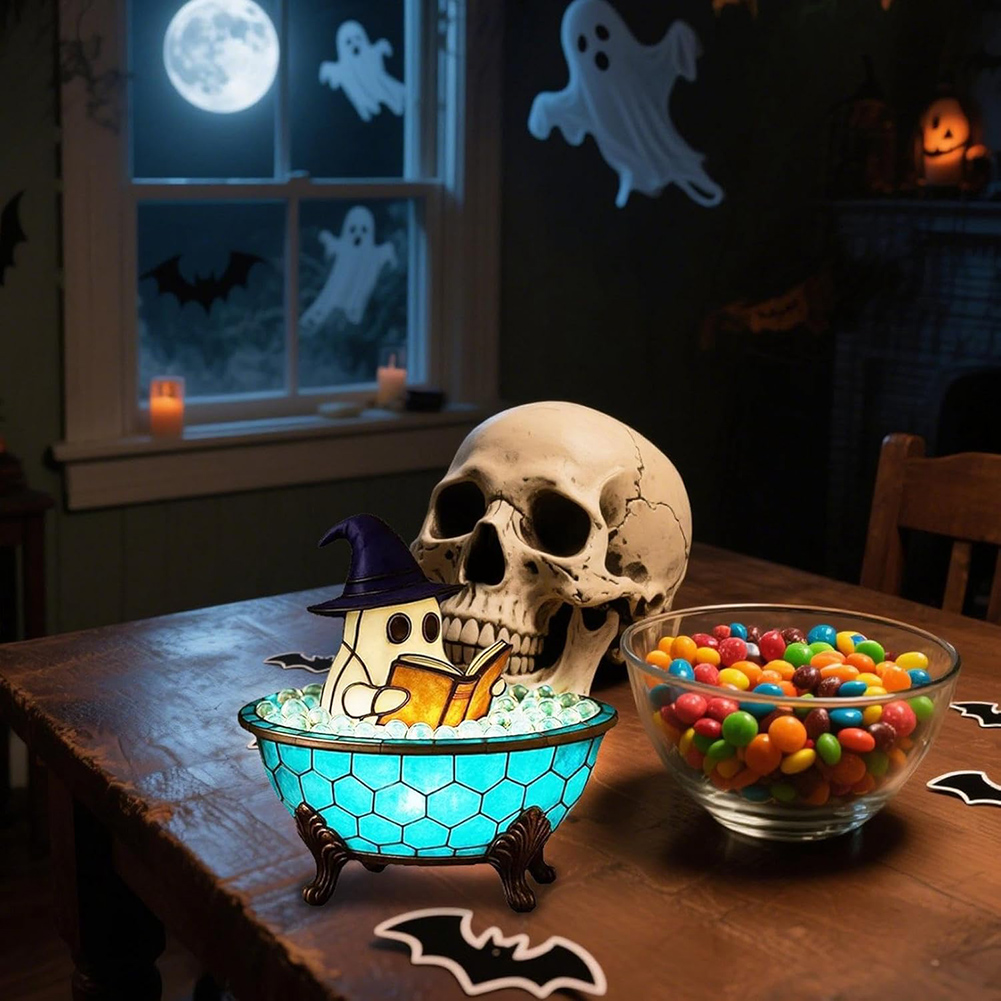 LED Ghost Bubble Bath Lamp Bat - đánh giá và giá Aquarium Zombie
