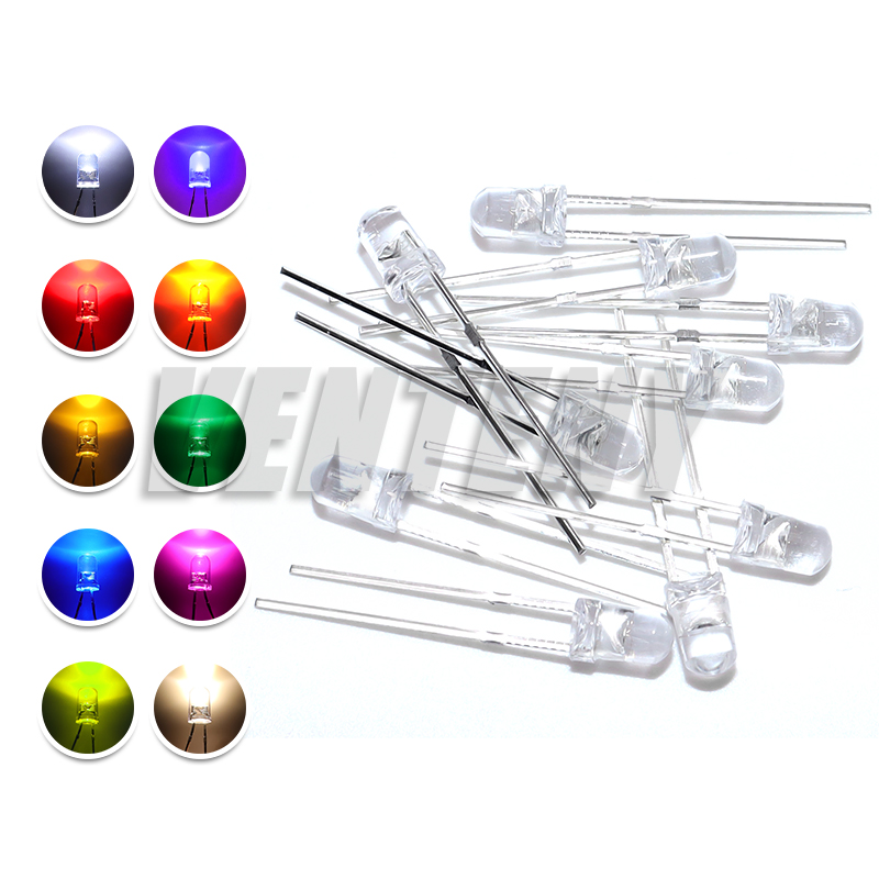 100pcs 3mm LED Diode Ultra Bri - đánh giá và giá Ludwigia Super Red