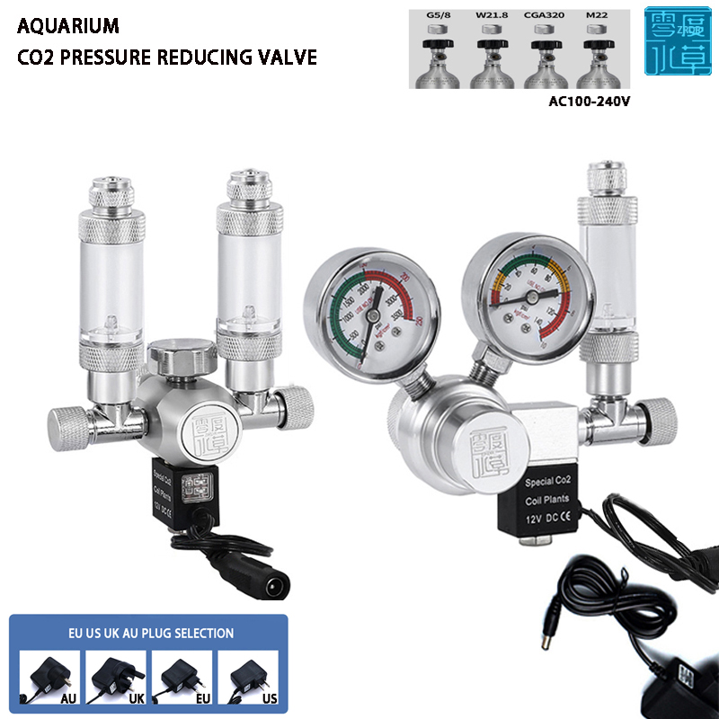 Aquarium CO2 Regulator Solenoi - đánh giá và giá Planted Aquarium Co2 Kit