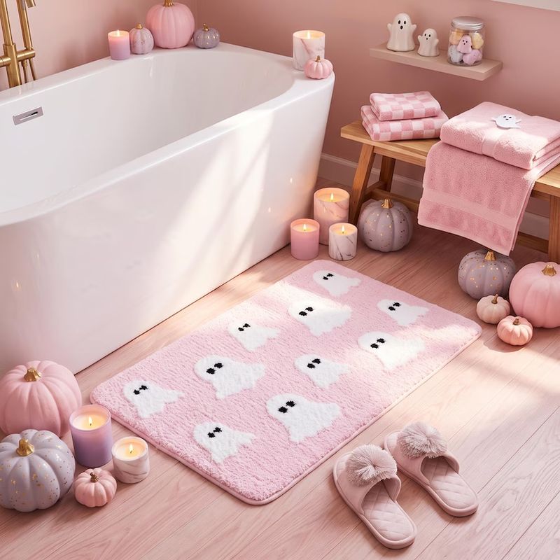 VIKAMA Cute Pink Ghost Bath Ma - đánh giá và giá Aquarium Zombie
