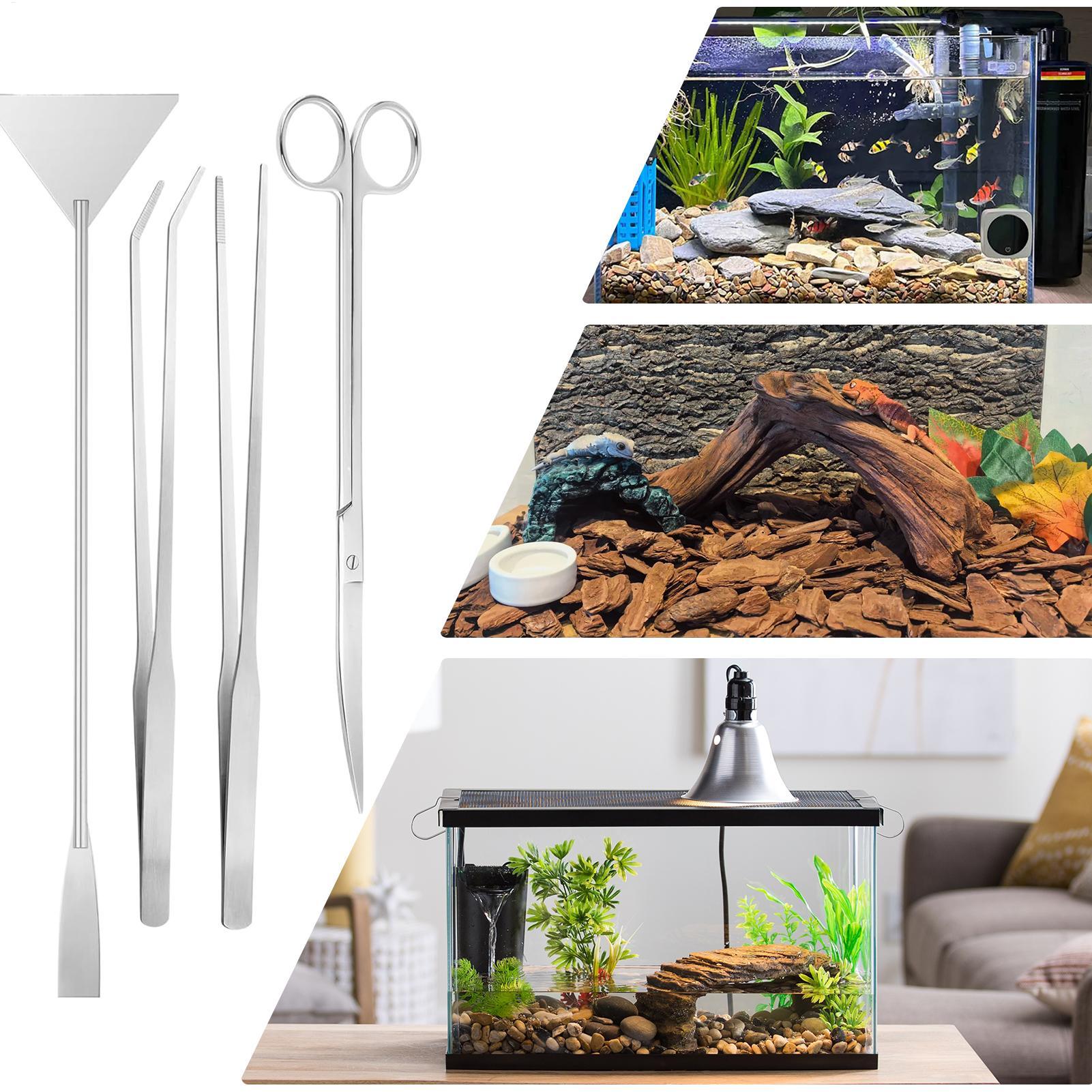 4pcs Aquarium Tool Kit Stainle - đánh giá và giá Planted Aquarium Maintenance Kit