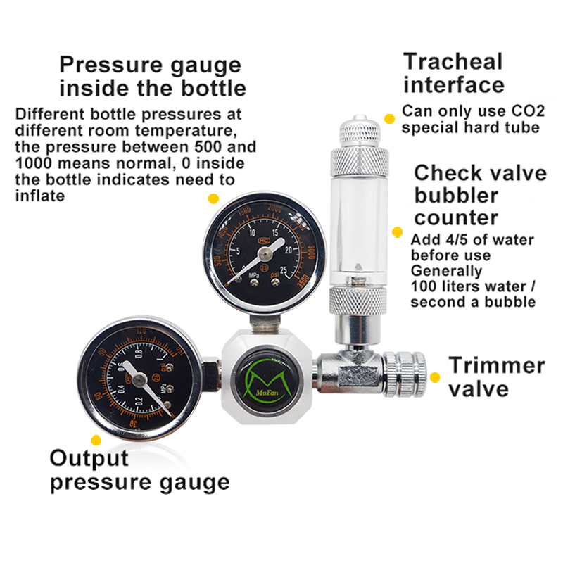 Aquarium CO2 Regulator Magneti - đánh giá và giá Planted Aquarium Co2 Kit