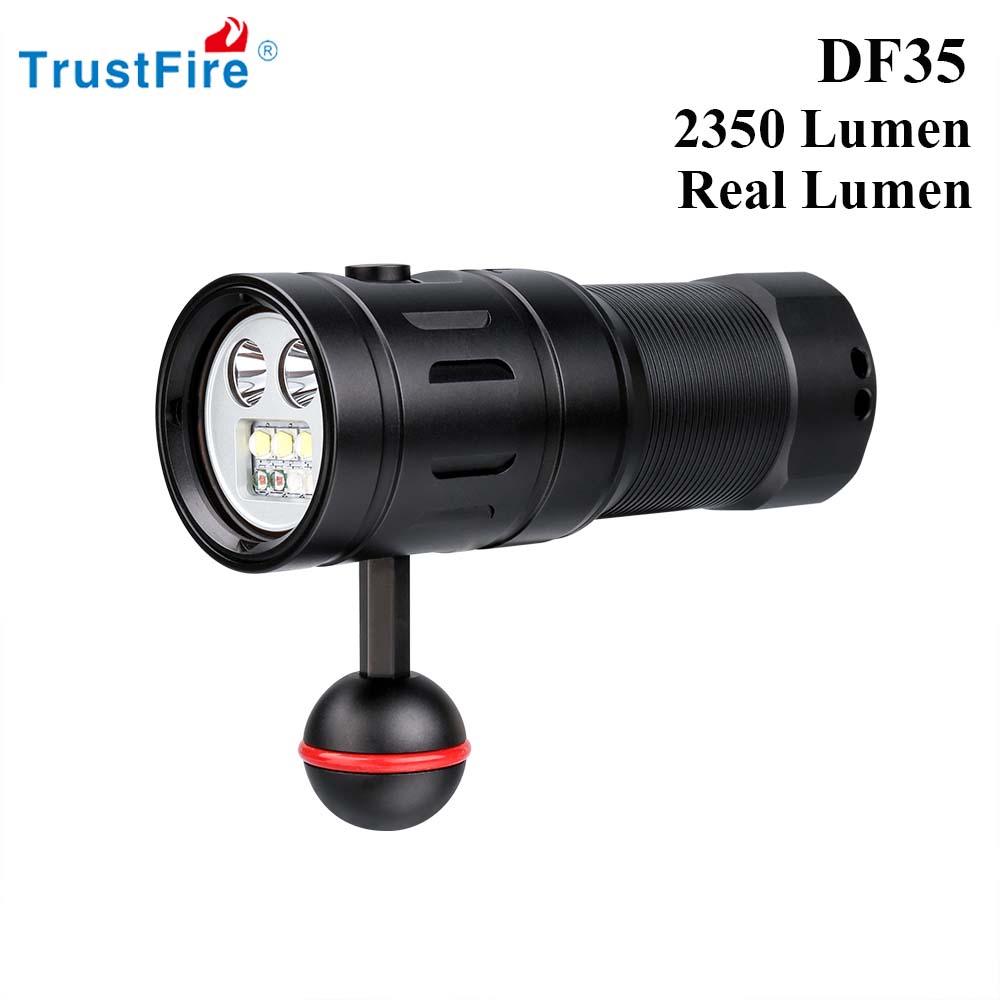Trustfire DF35 Diving Flashlig - đánh giá và giá Ludwigia Super Red
